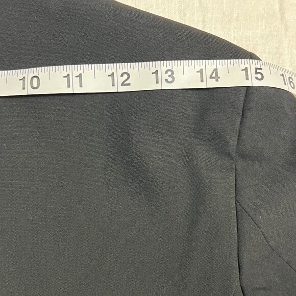 NWOT Van Heusen Women's Blazer Black Jacket Size M One Button Work Career Lined - Picture 11 of 11